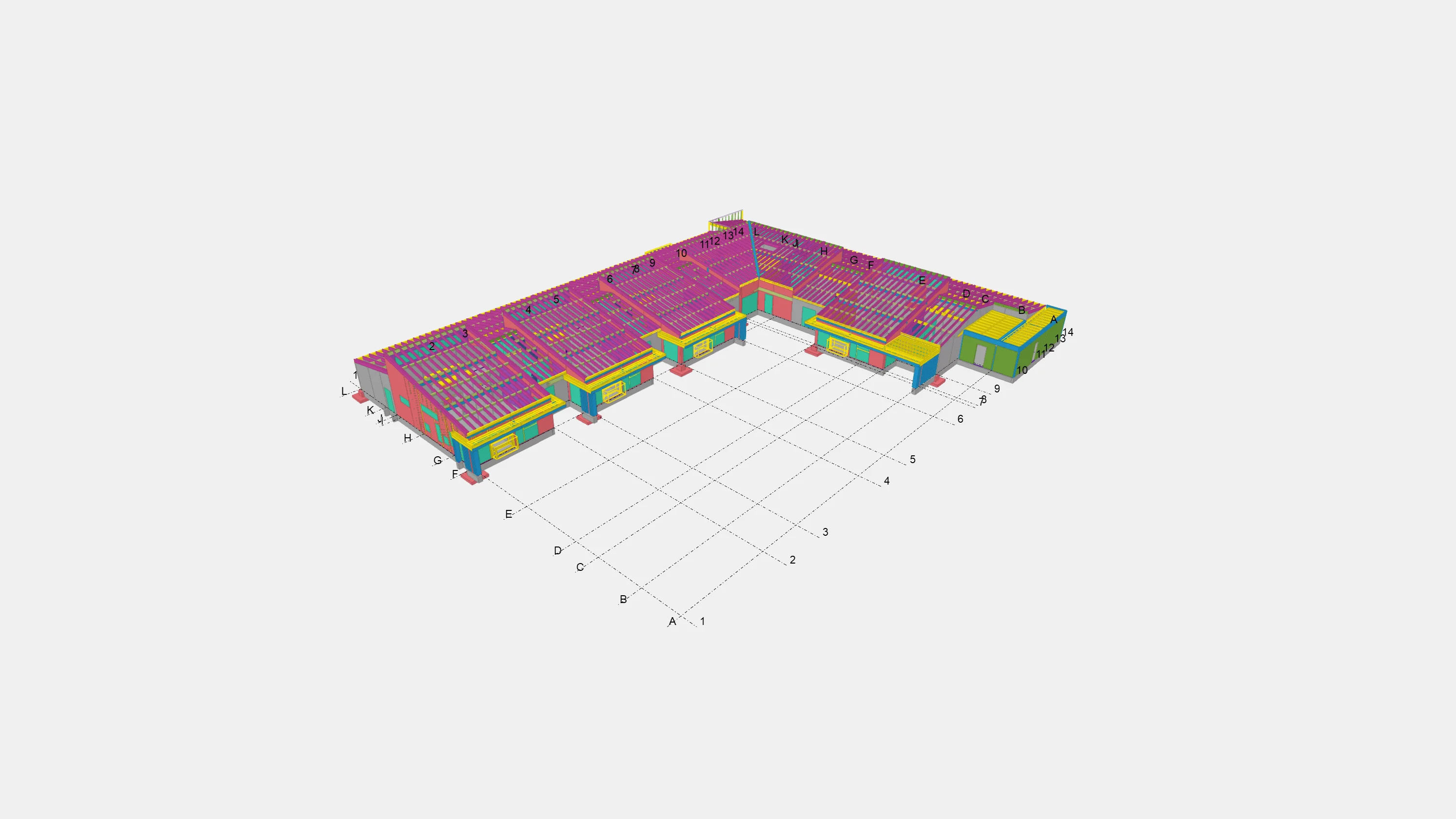 Picture of a building 3D model for project Leikskoli