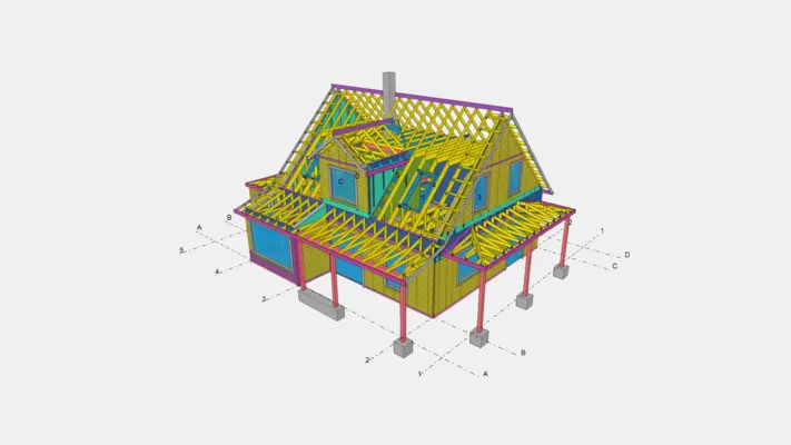 Picture of a building 3D model for project Karger
