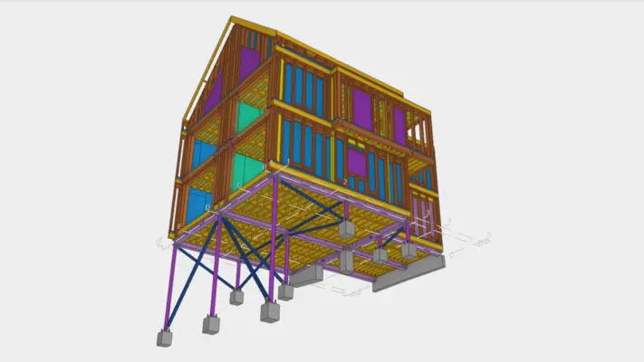Picture of a building 3D model for project Parhus